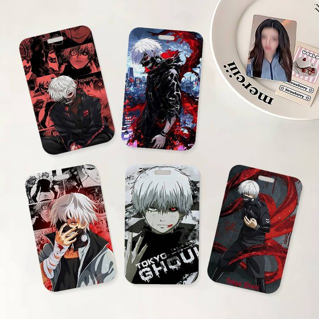 Anime K-Kaneki Ken Ausweishalter mit Umhängeband in Multicolour für Büro und Schule - Bild 1