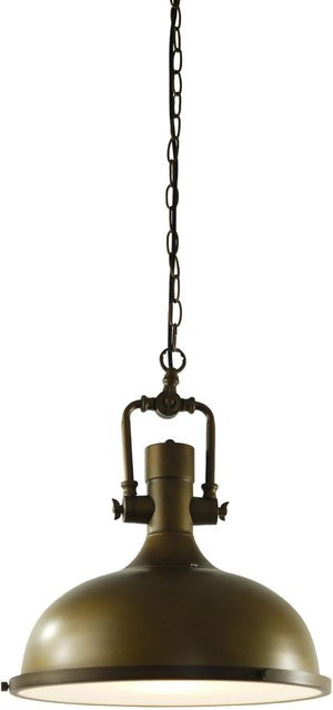 Dapo Pendelleuchte Colin in Antik Braun aus Metall und Glas mit E27 Fassung, Durchmesser: 38 cm - Bild 1