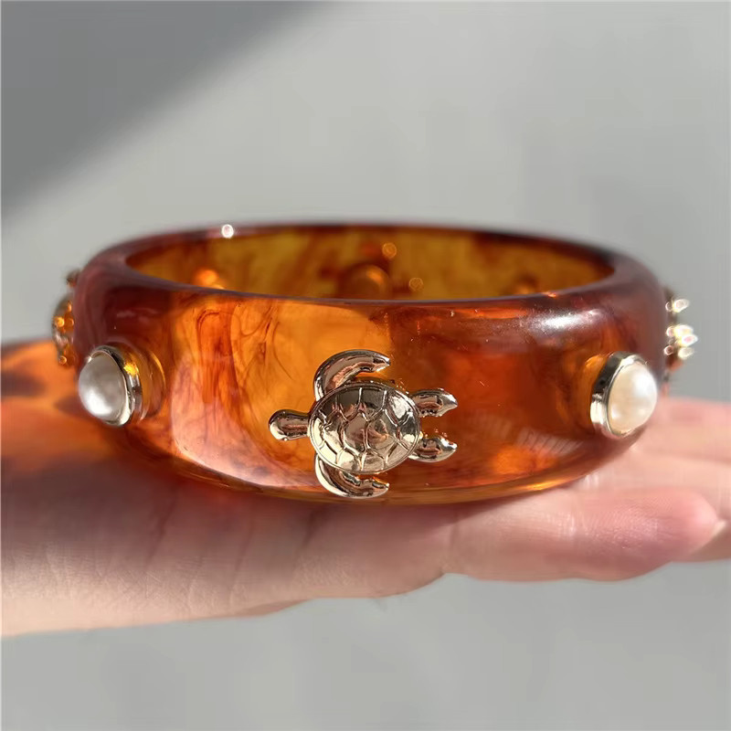 HUANGZHI Armband, Perle, Braun, Damen - Bild 2