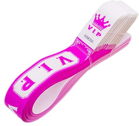Einweg-Armbänder, fluoreszierend, rosa, Unisex - Bild 1