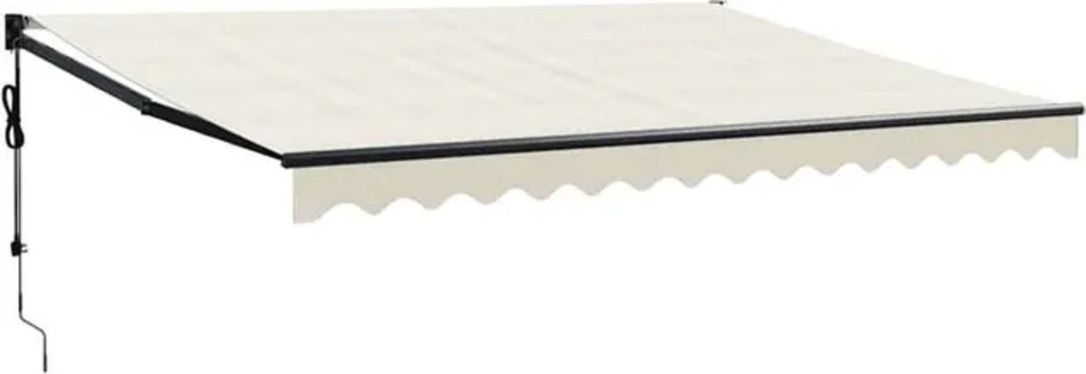 Elektrische Markise mit Kurbel von Vidaxl in Creme, B x H: 4 x 3 m - Bild 1