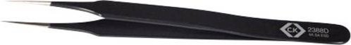 C.K T2388D ESD Pinzette 4A SA-ESD Spitz fein Schwarz Länge: 110 mm - Bild 1