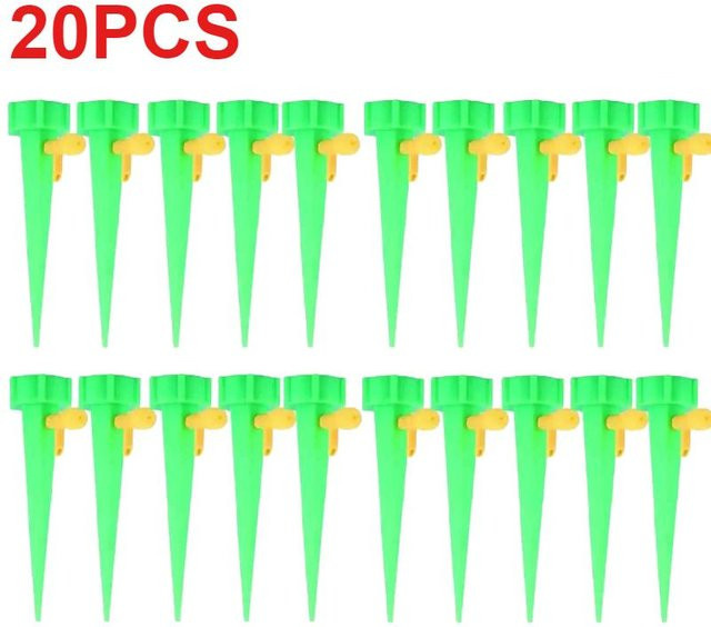 LIUXING Automatisches Tropfbewässerungssystem mit selbstbewässernden Spikes in Grün, 20 Stück - Bild 1