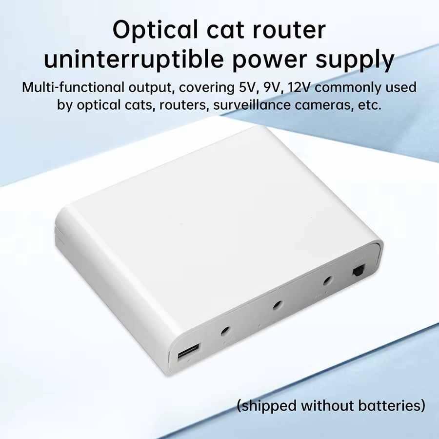 diymore DC USV DIY Powerbank-Box mit 6x 18650 Akku-Aufnahme, Ausgänge 5V 9V 12V, Weiß - Bild 2
