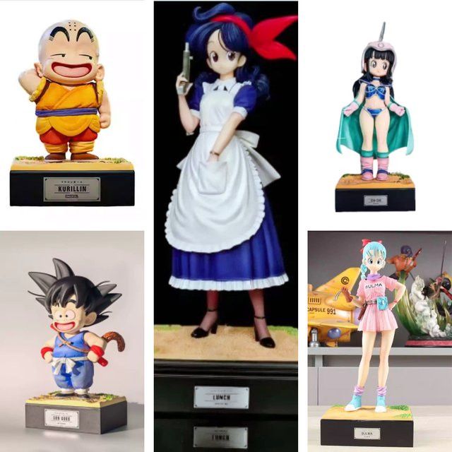 Bandai Dragon Ball Z Actionfigur aus PVC Multicolor Bulma Goku Chichi Kuririn Sammelmodell Spielzeug - Bild 1