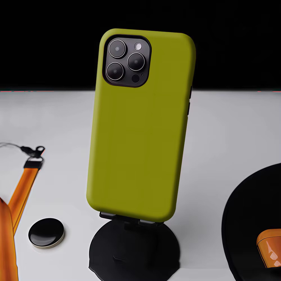 Potdemiel Magnetische Handyhülle für iPhone 17 16 15 14 13 Pro Max Plus in Olivgrün - Bild 4