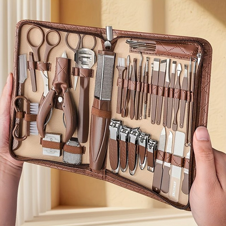 Ouriner Maniküre Set, 42 Teile, Edelstahl, Unisex