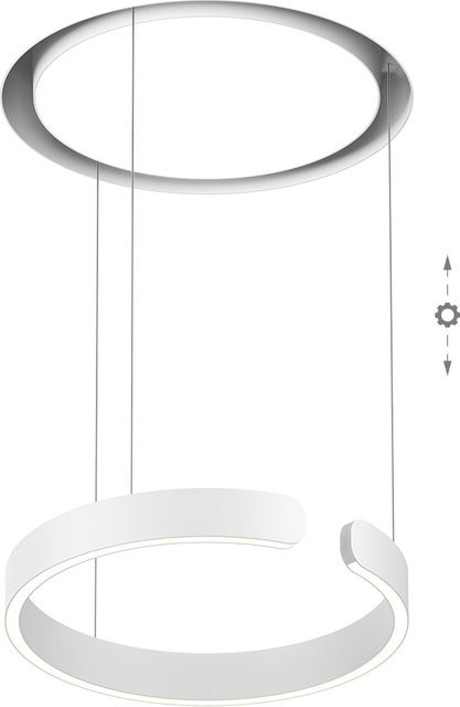 Occhio Mito Cosmo 40 LED-Pendelleuchte in Weiß Matt mit Tunable White (2700K - 4000K) und dimmbarer Lichtsteuerung - Bild 1