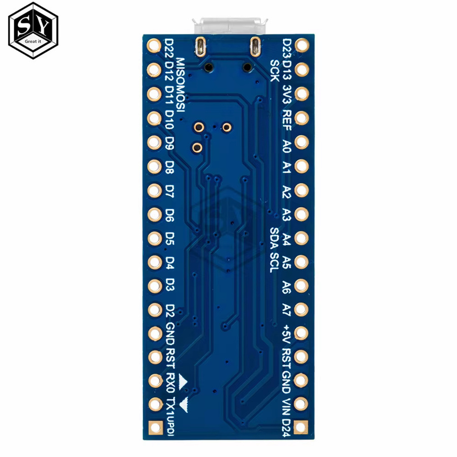 Nano-Controller für Arduino Nano kompatibel mit ATmega4808 und ATmega328 CH340 UPDI Downloader in Blau - Bild 2