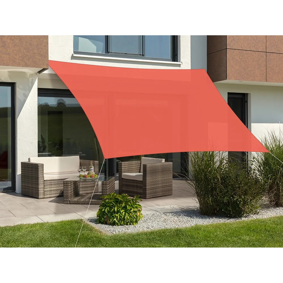 Schneider Sonnensegel Teneriffa quadratisch aus HDPE-Gewebe Terracotta, B/B: 500 x 500 cm - Bild 2