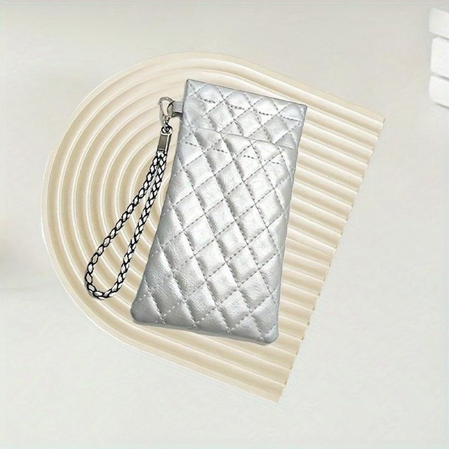 Mango Event Brillenbeutel PVC, Silber - Bild 1