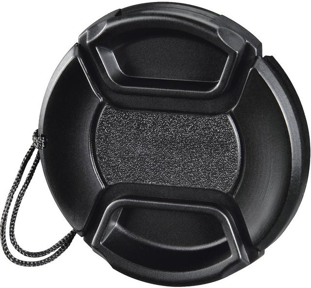 Hama Objektivdeckel Smart-Snap mit Halter, Schwarz, 67 mm - Bild 1