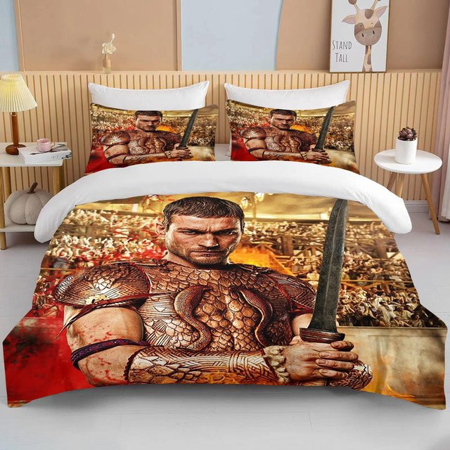 Lodestar Bettwäscheset Antikes Rom Gladiator Design, 3-teiliges Microfaser-Set mit Motiv, B/H: 155 x 215 cm - Bild 1