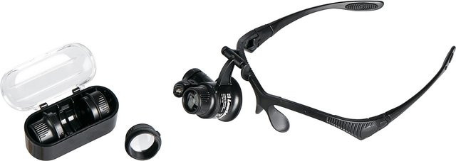 Leselupe mit LED-Beleuchtung, Schwarz - Bild 1