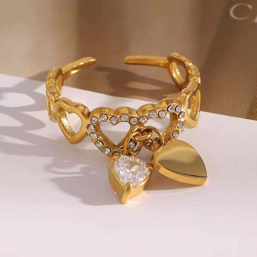 MamacitaSlay Ring Edelstahl, Zirkonia, Gold, Damen - Bild 3