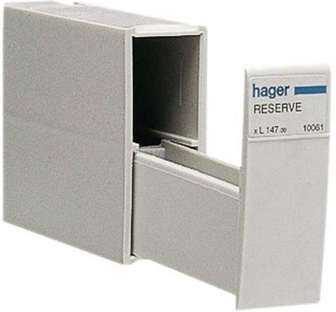 Hager L14700 Reserve Modul für Sicherungspatrone, Weiß, 1 Stück - Bild 1