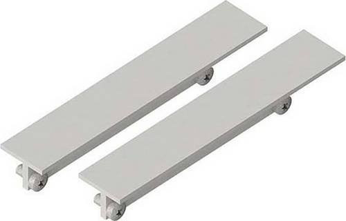 Brumberg Endkappen-Set aus Kunststoff in Silber oder Weiß, L x B x H: 81 x 15 x 19 mm - Bild 1