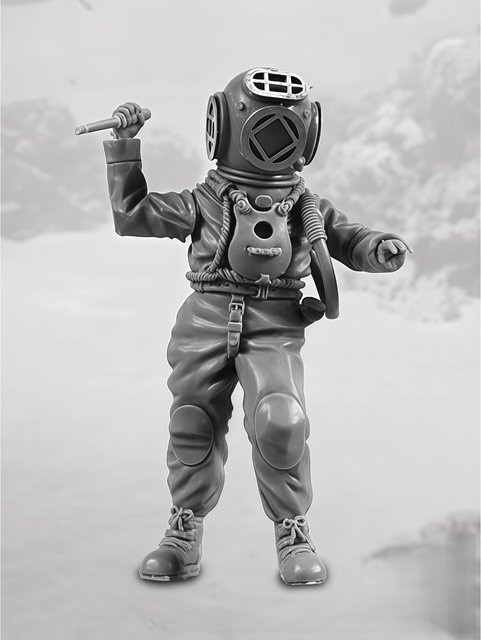 MEEKLION MODEL Taucher, 1/35 Resin-Modellbausatz, unbemalt, unmontiert - Bild 1