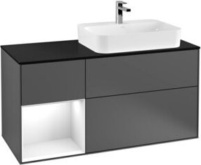 V&B Waschtischunterschrank Finion in Anthrazit lackiert, Breite: 120 cm, Tiefe: 50,1 cm, Höhe: 50,1 cm - Bild 1