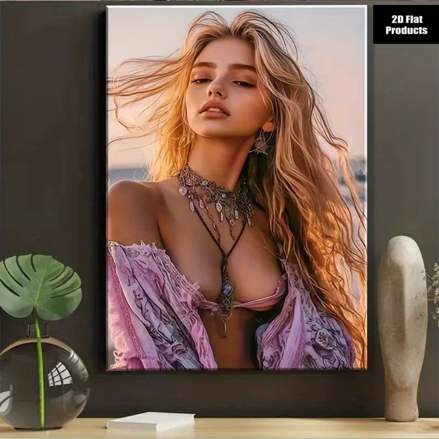 HELLOYOUNG Wandkunst Boho Strand Leinwanddruck Naturlandschaft Mehrfarbig - Bild 2