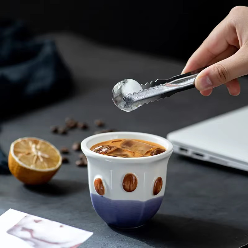 JUSTINLAU Espresso-Tasse aus Keramik im Nahost-Stil, Gelb, ideal für Latte Art und Cappuccino - Bild 5