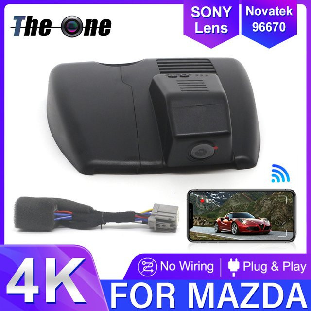HESHECAM 4K UHD Dashcam für Mazda CX-5, CX-5, CX-9, CX-9, CX-8, CX-4 (Modelle 2017-2024), Linkslenker, Schwarz - Bild 1