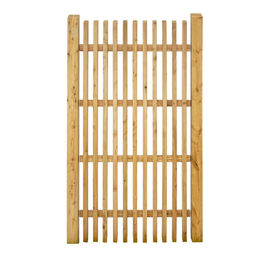 GartenLand Lattenzaun WIEN aus Lärche mit abgeschrägten Latten, Farbe: Braun, B/H: 90 x 180 cm - Bild 2