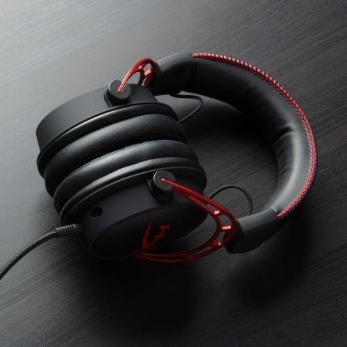 HyperX Cloud Alpha Kabelgebundenes Over-Ear Gaming-Headset mit 3,5-mm-Klinke, Schwarz-Rot - Bild 1