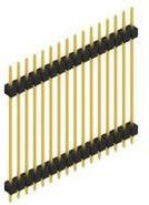 Fischer Elektronik Stiftleiste Standard Schwarz 10 Stück - Bild 1