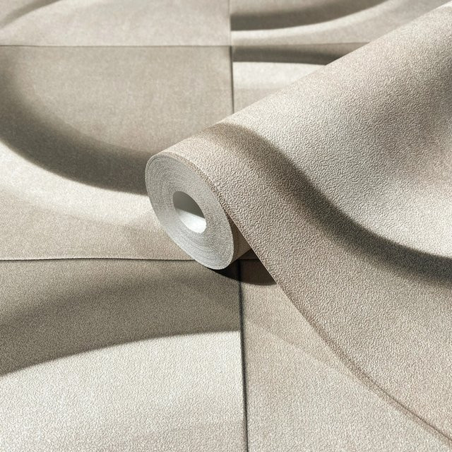 Marburg Vliestapete Modern Geometric in Grau-Beige mit FSC-Zertifizierung - Bild 1