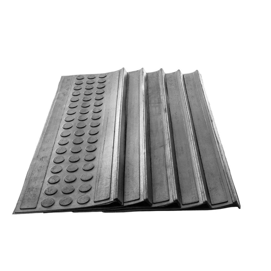 Jet-Line Stufenmatte Melina aus Gummi, wetterfest und rutschhemmend, 5er-Set, schwarz, B: 75 cm, T: 25 cm - Bild 2