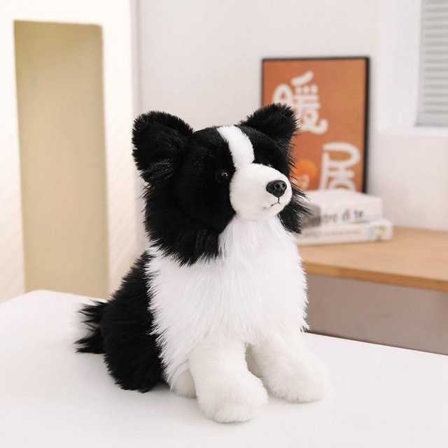 Yiran Health & Beauty Border Collie Hund Plüschtier, 24cm, ab 14 Jahre - Bild 1