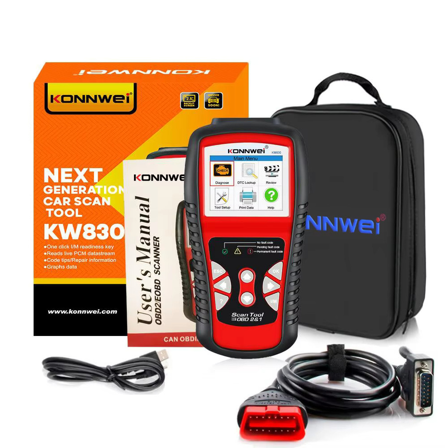 KONNWEI KW830 OBD2 Diagnosegerät zum Lesen und Löschen von Fahrzeugfehlercodes - Bild 7