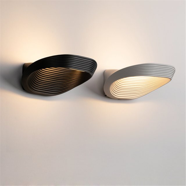 Feiyunlux Moderne LED Wandleuchte aus Aluminium mit Warmweißem Licht für Schlafzimmer, Wohnzimmer und Flur, 12W - Bild 1