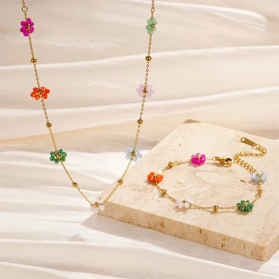 LUXUKISSKIDS Schmuck-Set, Edelstahl, Bunt, Kristall, Damen - Bild 2