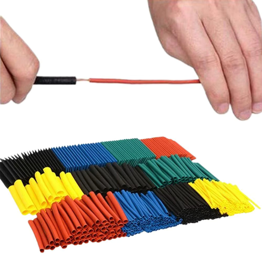 164-teiliges Set Schrumpfschlauch-Verpackung aus Kunststoff in Multicolor für Kabelisolierung - Bild 2