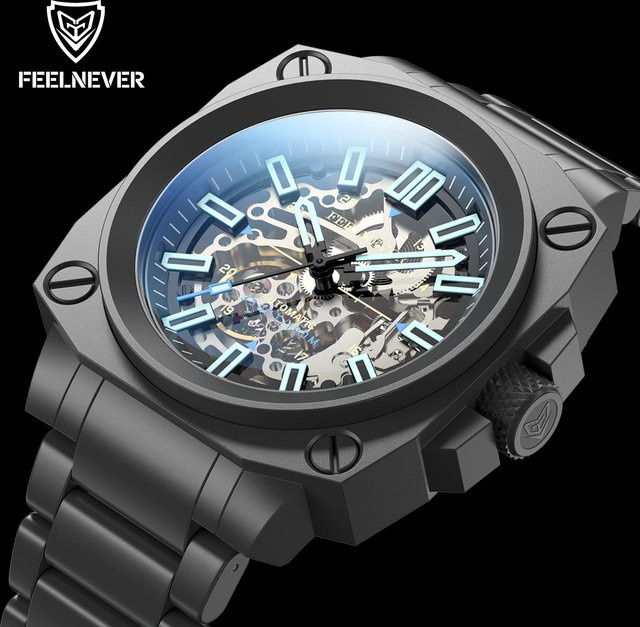 FeelNever Armbanduhr Automatik, Edelstahl, Herren - Bild 1