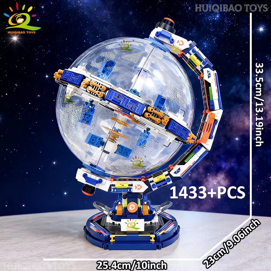 HUIQIBAO Raumstation Transparent Globus Astronomie Modell Bausteine - Bild 5