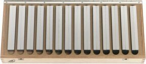 Helios-Preisser Parallel-Unterlagen in Silber, 9 Paar im Satz, 10-42 mm, Länge: 150 mm - Bild 1