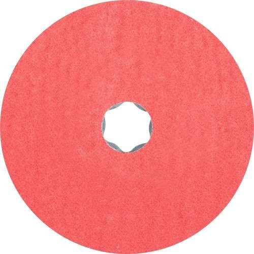 PFERD Fiberscheibe COMBICLICK CO-COOL D.115mm K.50 in Rot mit Keramikkorn für Inox und Alu - Bild 1