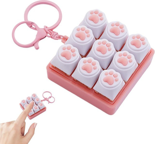 BC Pet Supplies Schlüsselanhänger Katzenpfoten-Tastatur, Unisex - Bild 1