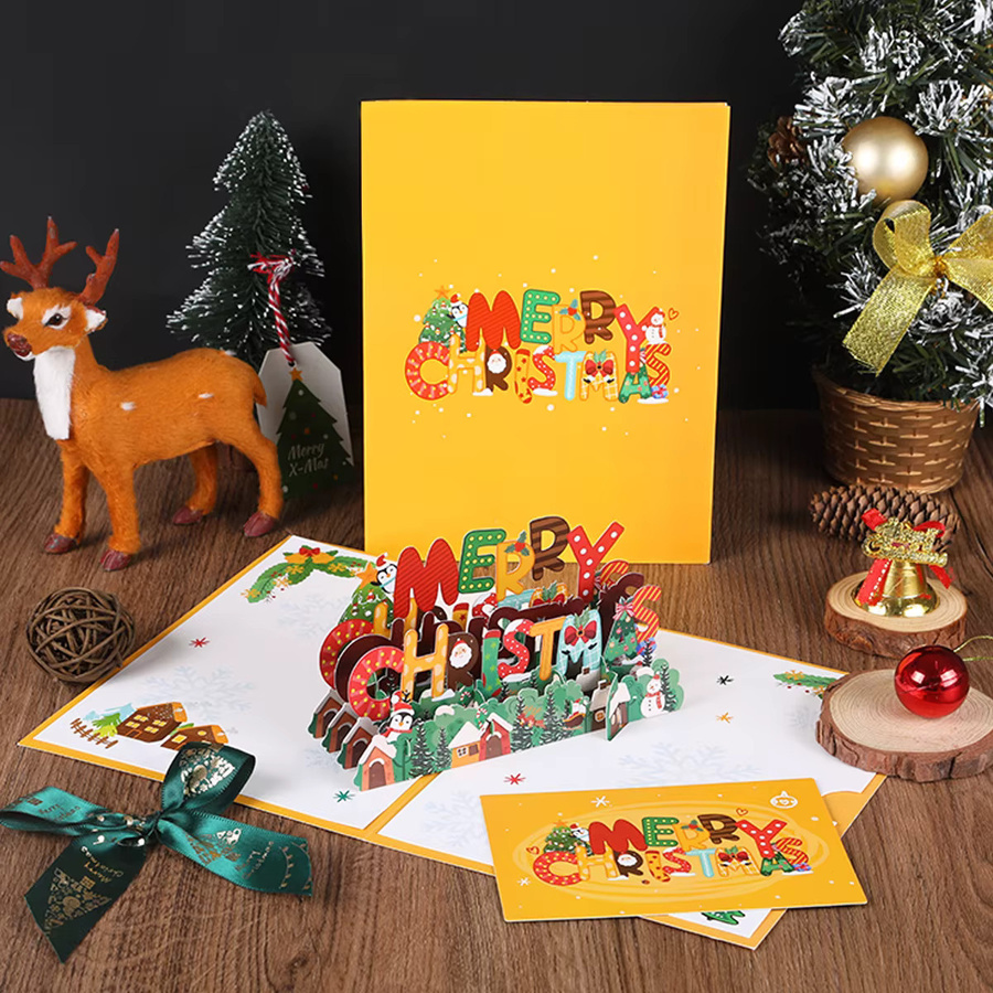 Weihnachtsgrußkarte aus Papier für Familie, Freunde und Unternehmen - Bild 1