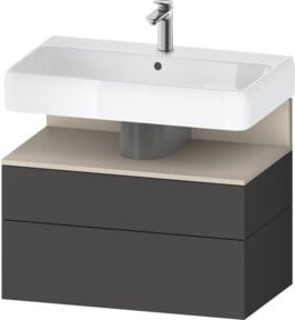 Duravit Waschtischunterschrank Qatego Grau Wandmontage B/T/H: 79 x 47 x 59 cm - Bild 1