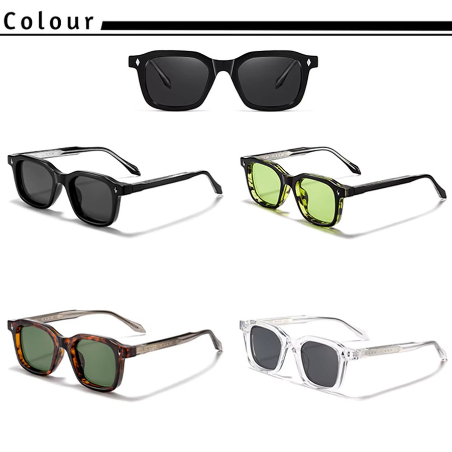 CATERSIDE Sonnenbrille, Quadratisch, Vollrand, Kunststoff, Schwarz, Unisex - Bild 1