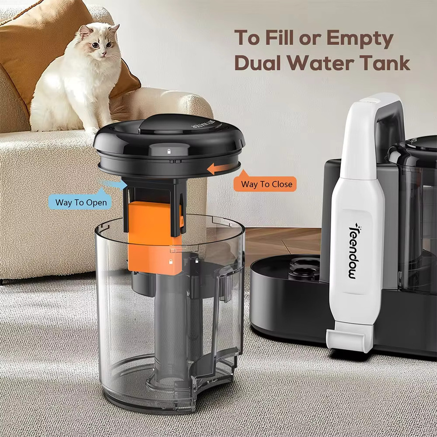 TEENDOW C5 Wasch- und Teppichreiniger in Weiß mit 450W Leistungsstarkem Bürstenmotor und 1500ml Wassertank - Bild 4