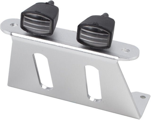 HobbyCorki RC-Frontstoßstange aus Aluminiumlegierung mit Licht, Grau, Zubehör - Bild 1