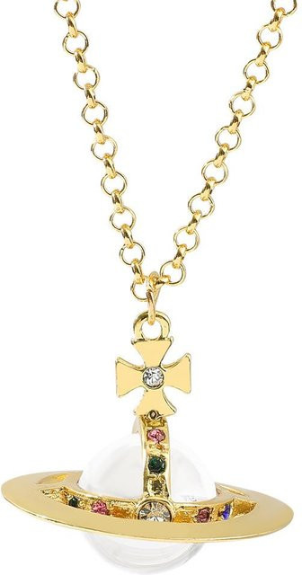 Sivia Anhänger Halskette, Gold, Kristall, Damen - Bild 1