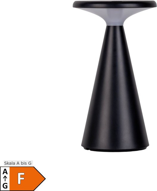 Näve Solar-Akku-Tischleuchte PALU LED, schwarz, B/T/H: 11,5 x 11,5 x 20 cm - Bild 1