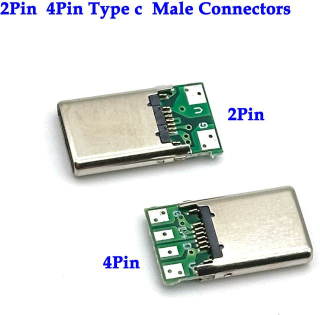 LAJQTAO USB Typ-C Stecker USB 3.1 16P Anschluss für DIY Datenkabel und Leiterplatten in Silber - Bild 1