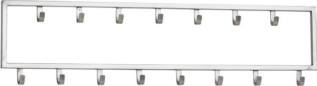 Wohnling Wandgarderobe modern aus Metall in Silber matt, B/H/T: 80 x 20 x 4 cm - Bild 1